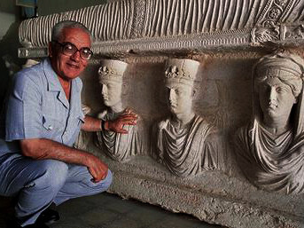 Khaled al Assad, direttore dell’area archeologica e del Museo di Palmira dal 1963 al 2003, barbaramente trucidato dai miliziani dello stato islamico 