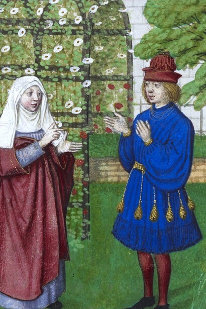 Love in the Garden - 1400s Hortus Conclusus 
