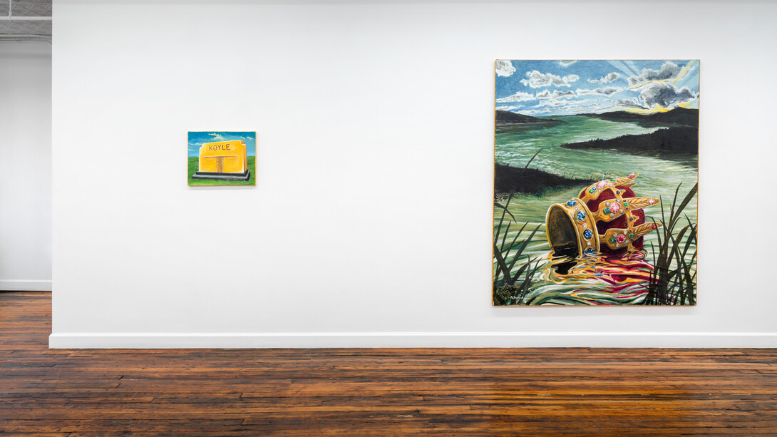 Robert Hawkins: Dream Mine at Off Paradise, New York, installation view, photograph by Dario Lasagni. Courtesy of the artist and Off Paradise, New York

