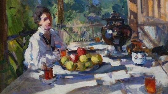 Constantin Korovin, On the terrace, 1916