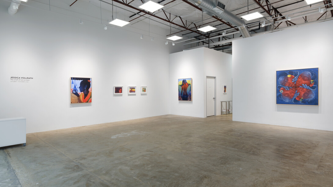 Jessica Vollrath, The smell of rain on dust, exhibition view. Courtesy of Erin Cluley Gallery