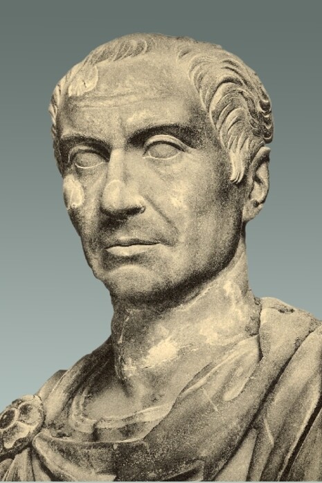 Busto di Gaio Giulio Cesare in vesti militari