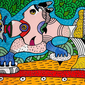 Thanasis Lalas, Οι τιτάνες του εσωτερικού μας κόσμου (detail). Courtesy of Alma Contemporary Art Gallery