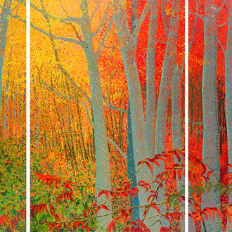 Joseph DiGiorgio, Untitled #84-7 (triptych) (detail), 1984. Courtesy of LewAllen Galleries