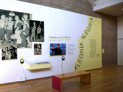 Alegría alegría, vista de exhibición. Cortesía del Museo de la Memoria y los Derechos Humanos