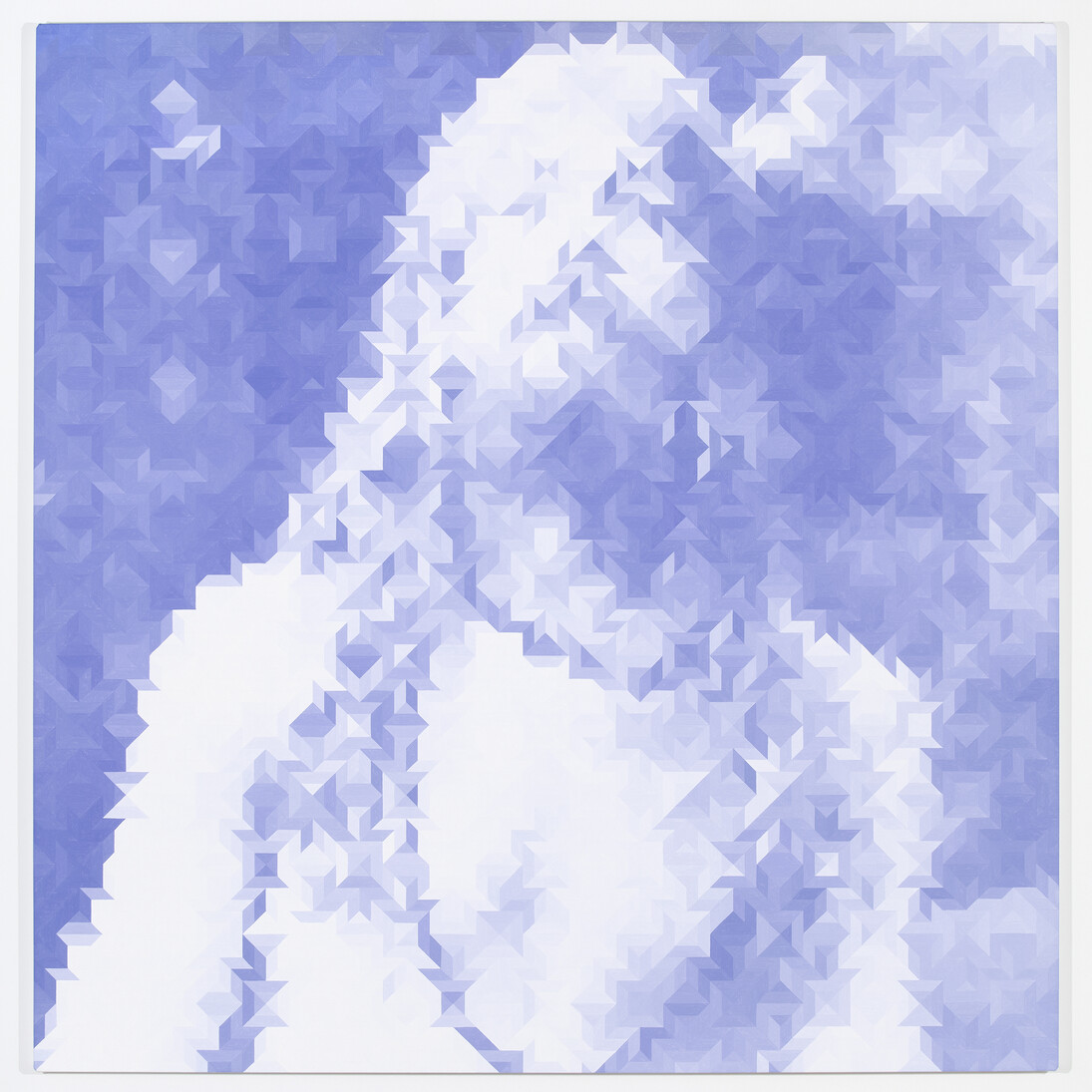 Alex Brown, Pilgrim, 2012, Oil on canvas, 62 x 60 inches (157.5 x 152.4 cm). Courtesy the artist, Anton Kern Gallery, New York, and Almine Rech Gallery, Paris.