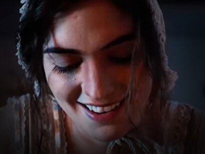 La actriz ecuatoriana Shany Nadan que interpreta el papel de Manuela Sáenz en la serie de televisión Bolívar
