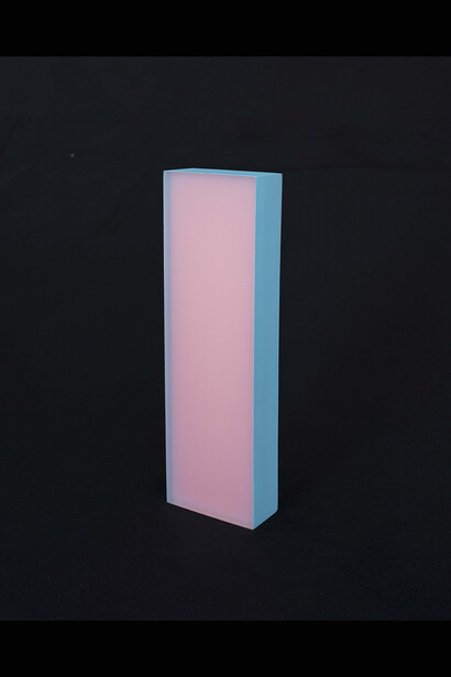 Rachel Strum, Blush Monolith, 2024. Courtesy of the artist and Hashimoto Contemporary