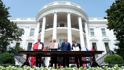 Firma de los acuerdos de Abraham, 2020