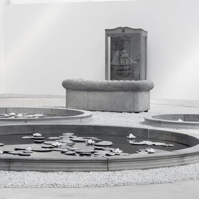 Hans Op de Beeck, Exhibiton view ‘Kids, cabinets, pictures and ponds’ - Galleria Continua / Les Moulins, May 2018. Courtesy the artist and Galleria Continua, San Gimignano / Beijing / Les Moulins / Habana. Photo by Oak Taylor-Smith