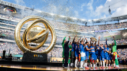 Ceremonia de premiación de la Copa Mundial de la FIFA. 13 de julio de 2025, Estadio MetLife, Nueva Jersey, Estados Unidos