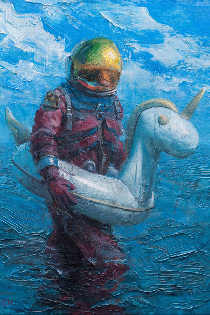Andreas Claussen, Uniqueness is a solo trip (detail), 2025. Courtesy of Abend Gallery