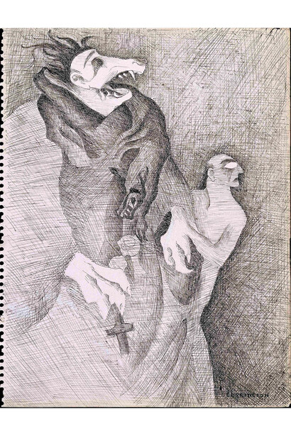 Leonora Carrington, 1917-2011, Do You Know My Aunt Eliza? 1941, Ink on paper, 270 x 207 mm © Estate of Leonora Carrington / ARS, NY and DACS, London 2015
