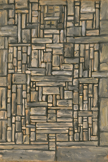 Joaquín Torres-García (Uruguayan. 1874–1949). Construcción infinito (Infinity construction). 1942. Oil on canvas, 20 1/2 x 14 3/16″ (52 x 36 cm). Kasser Mochary Foundation, Montclair, New Jersey. Photo credit: © Kasser Mochary Foundation / by Mark Gulezian/QuickSilver