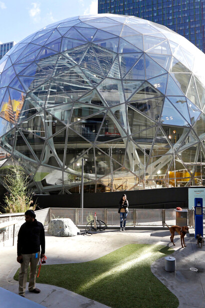 Oficinas centrales de Amazon, una de las empresas que se han visto beneficiadas por la crisis de la covid. Ocupa el cuarto lugar en capitalización (EE. UU.)
