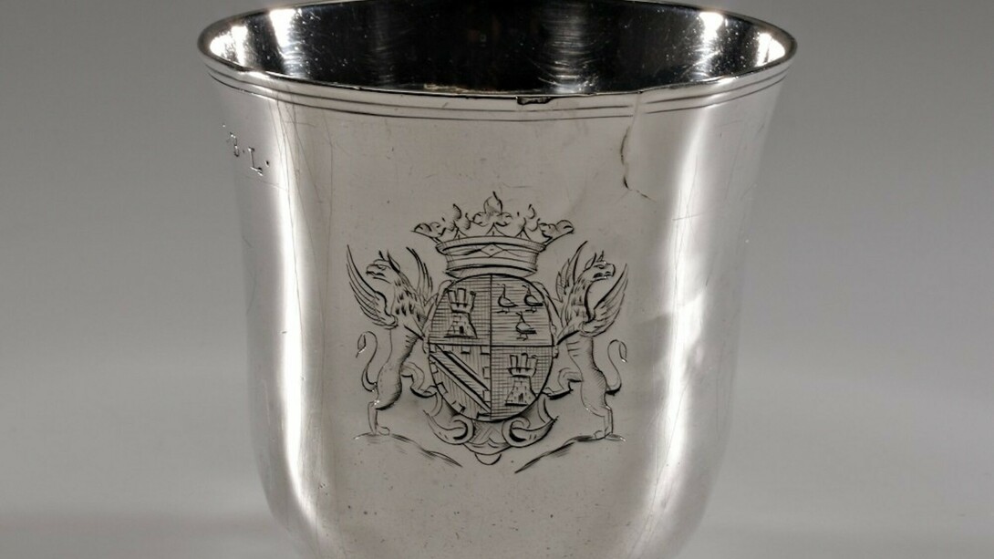 Cup with the coat of arms of the Marquis de Montcalm, 1725-1756. Gift of David Ross McCord, M4839 © McCord Museum