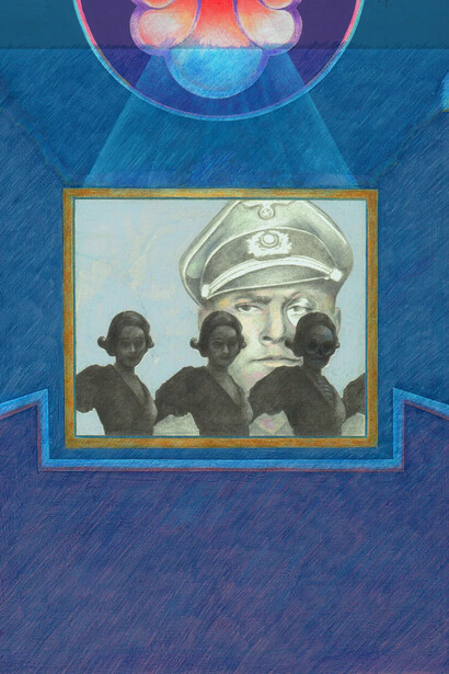 John Dove and Molly White, Yul Brynner in Morituri by John Dove (detail), 1968. Courtesy of Paul Stolper Gallery