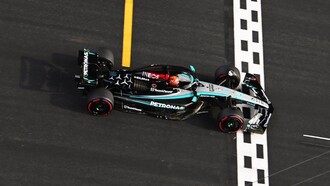 La Mercedes W15 durante il Gran Premio di Cina 2024