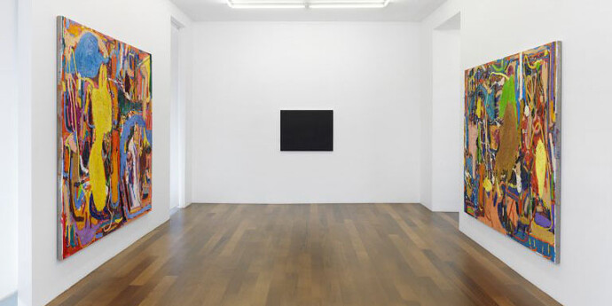 André Butzer, Exhibition view. Courtesy of Galerie Xippas