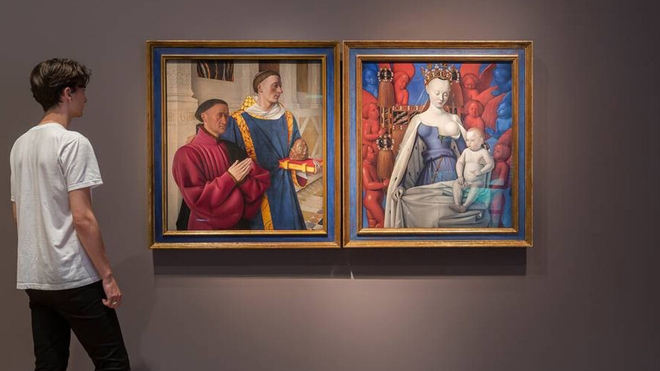 Jean Fouquet. The Melun Diptych. Courtesy of Gemäldegalerie