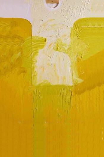 Hermann Nitsch, Sans titre, 10_18 (détail), 2018. Avec l'aimable autorisation de la Galerie RX&SLAG