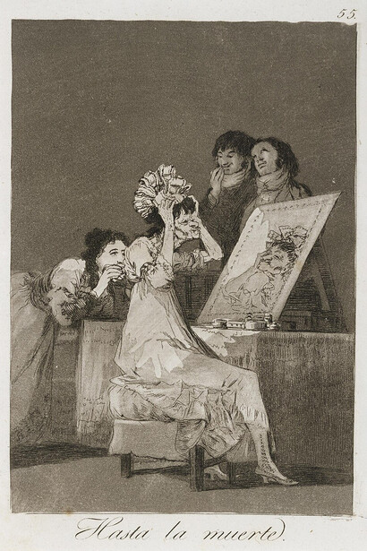 Francisco de Goya, Capricho № 55: Hasta la muerte (1799)