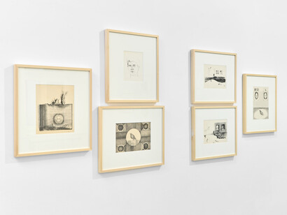 Various artists, Morphism. Drawings and prints from the Pán-Mezei collection, exhibition view. Courtesy of Kisterem Gallery