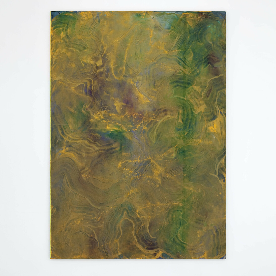 Tyra Tingleff, Man in Pink Corner, 2015, oil on raw linen, 170 x 120 cm