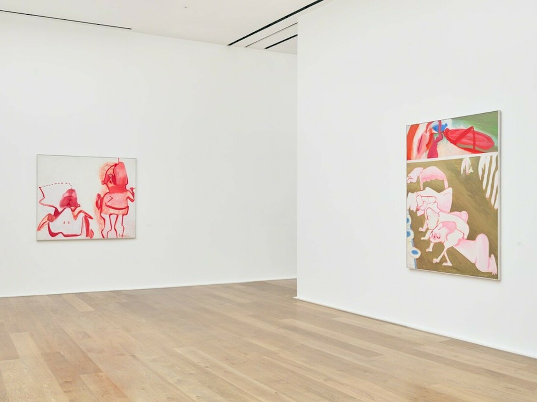 Maria Lassnig, Exhibition view. Courtesy of Hauser & Wirth
