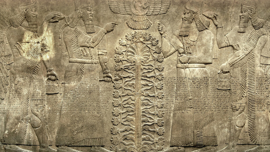 Palace Reliefs from Kalhu. Courtesy of Bowdoin Museum 