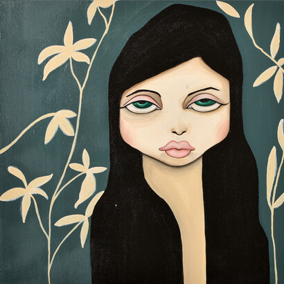 Silvia Viganò, Loneliness is an attitude, 50 x 50 cm, acrilico su tela, 2014