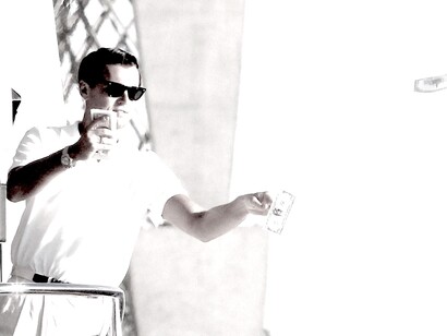Leonardo di Caprio como Jordan Belfort no filme