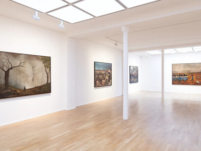 Antoine Roegiers, The great parade, exhibition view. Courtesy of Templon