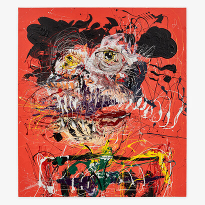 Thomas Dillon, Wishful Thinking, 2023, acrylic on canvas, 90x80 inches. Courtesy of the artist and Shrine Gallery