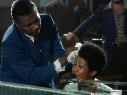 Aretha Franklin and her father Reverend C.L. Franklin in Amazing Grace