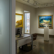 Various artists, Shorelines: views from the edge, exhibition view. Courtesy of Hirschl & Adler Galleries