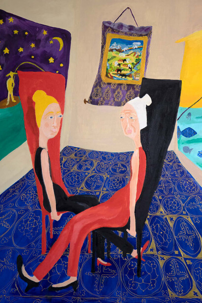 Sapir Kesem Leary, The golden path (détail), 2022. Avec l'aimable autorisation du musée Franz Gertsch