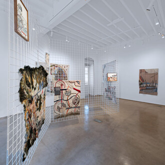 T. Vinoja, A moving cloak in Terrain, exhibition view. Courtesy of Experimenter