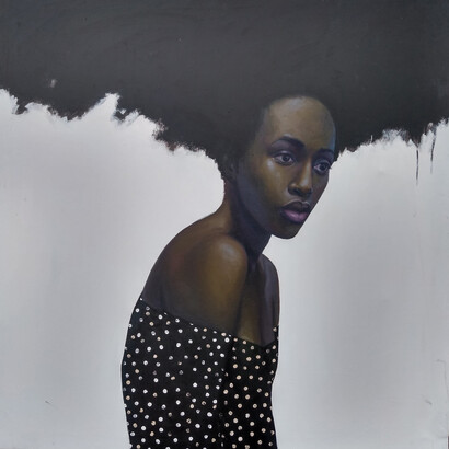 Oluwole Omofemi, ‘Root III’, Oil and acrylic on canvas, 121 x 121 cm, 2019. Courtesy Signature African Art