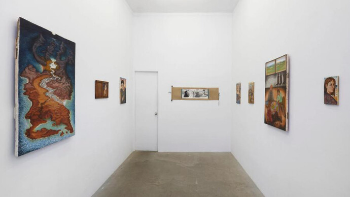 Michele Cesaratto, Journey to the west, exhibition view. Courtesy of 56 Henry
