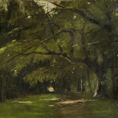 Mihály Munkácsy, The park at Colpach, 1886. Courtesy of the Museum of Fine Arts