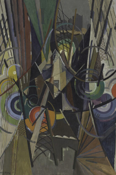 Albert Gleizes, On Brooklyn Bridge, 1917. Courtesy of Guggenheim Museum