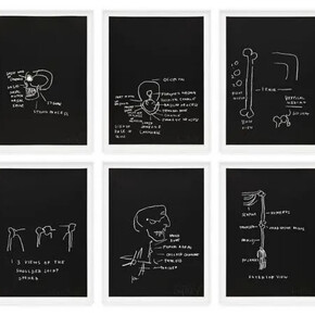 Jean-Michel Basquiat, Anatomy (detail), 1982. Courtesy of Krakow Witkin Gallery