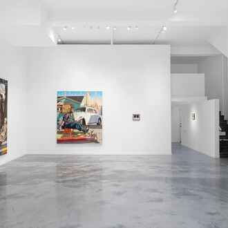 Elmer Guevara, Yesterday like today / Ayer cómo hoy, exhibition view. Courtesy of Charlie James Gallery