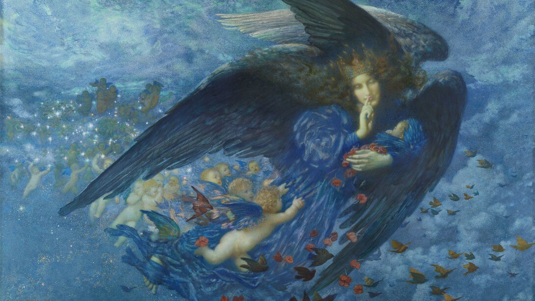 «La noche y su tren de estrellas» (1912), Edward Robert Hughes