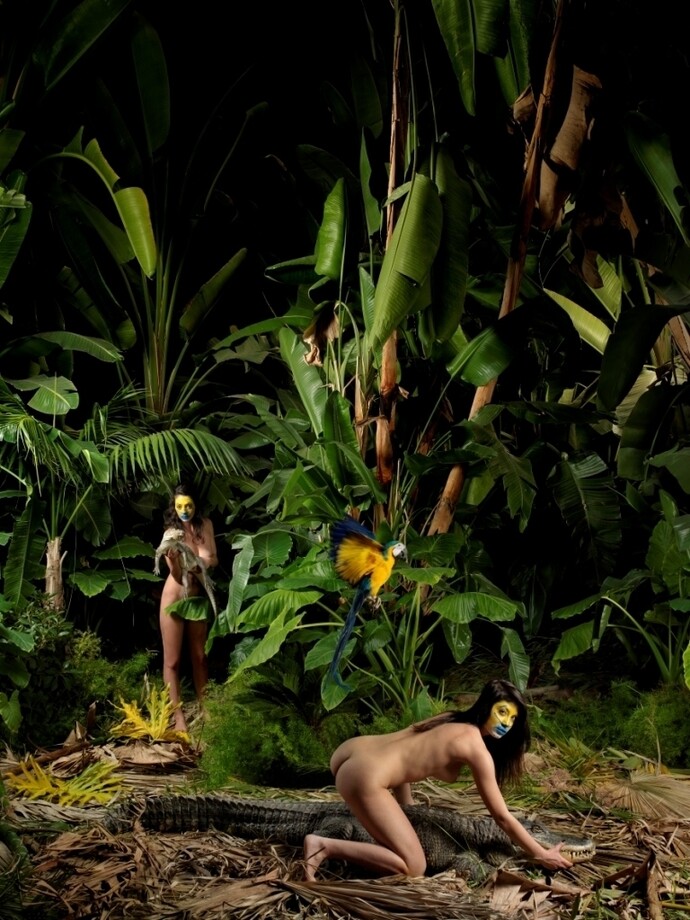 Marco Schifano, Savages III, 2014, stampa su carta baritata montata su alluminio, 160 x 120 cm