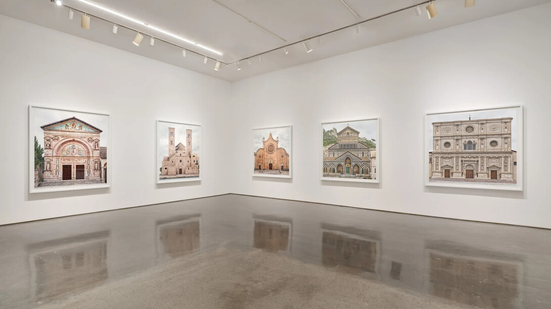 Markus Brunetti, Facades, exhibition view. Courtesy of Yossi Milo 