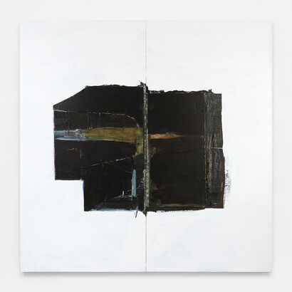  
Jupiter, 2017-2018. found surfaces (Plexiglas), acrylic and epoxy resin putties and pastes on two joined panels. 96 x 96 inches (243.8 x 243.8 cm). Courtesy the artist and Peter Blum Gallery, New York.
 