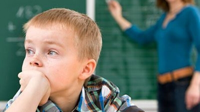 Niño con problemas de atención