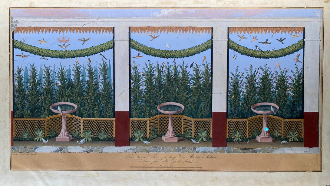 Documentare gli Scavi: Pompei nelle imprese editoriali del Regno 1740–1850, dipinto in mostra. Per gentile concessione del Museo Archeologico Nazionale di Napoli